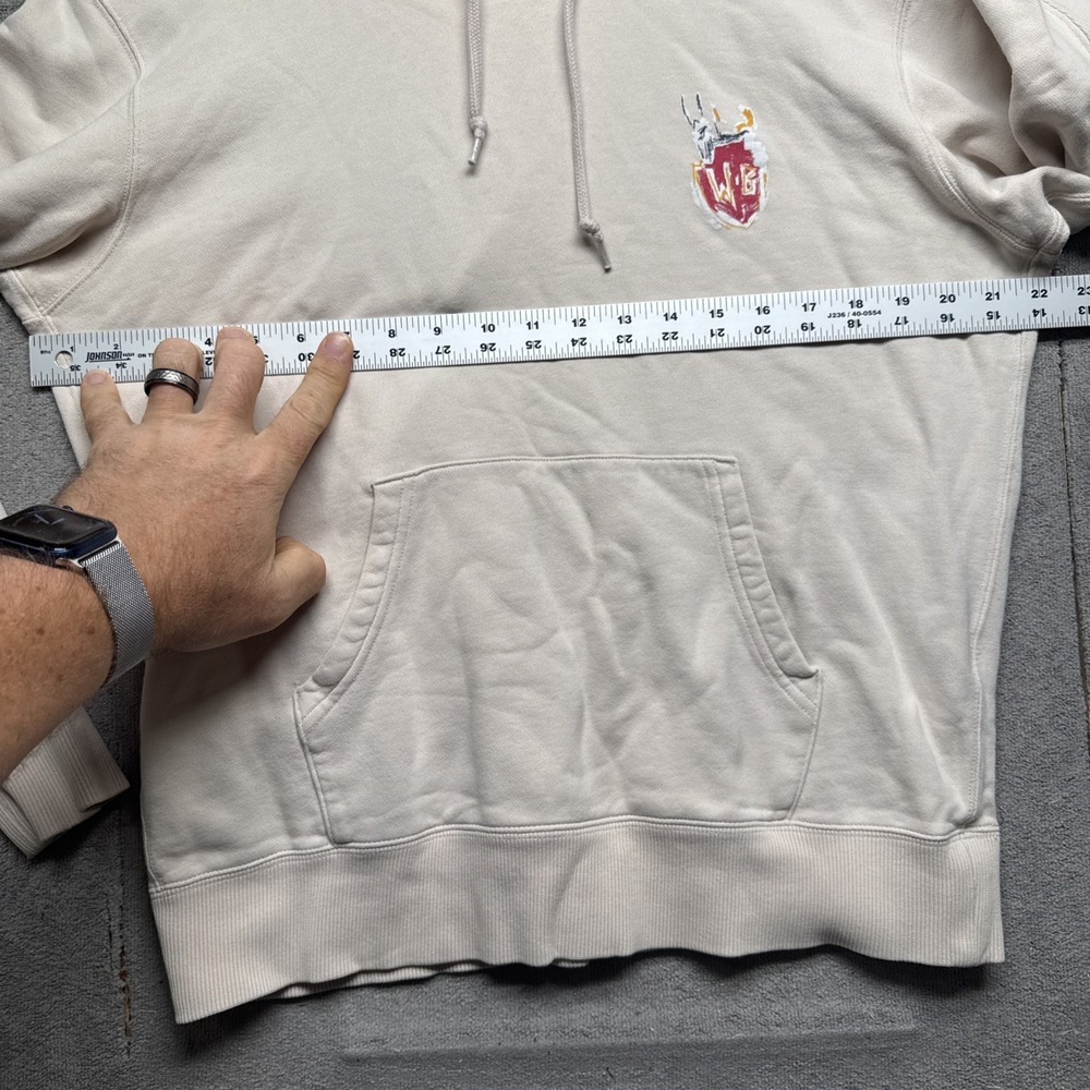 Uniqlo Basquiat Warner‎ Bros Bugs Bunny Hoodie White Graphic Sweatshirt M - Picture 6 of 11